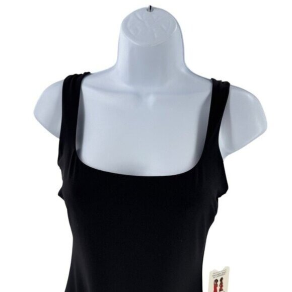 Stylest NEW Black Caviar Dreamsculpt Square Neck Tank One Piece Swimsuit M - Picture 5 of 12